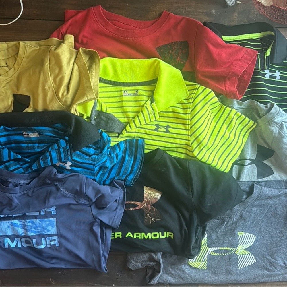 (9) Under Armour youth size 6 bundle